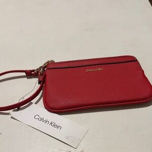 Calvin Klein Scarlet Wristlet